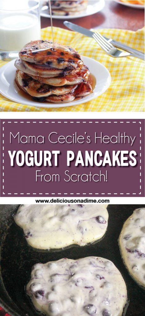 Mama Cecile's Healthy Yogurt Pancakes