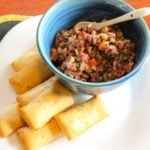 Quick Olive Tapenade- with black and green olives - make it in minutes with ingredients from your pantry!