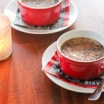 Raspberry Creme Brulee for two - tart raspberry sauce, rich, creamy vanilla custard, and crunchy caramelized sugar. Delicious!