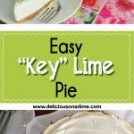 This Easy "Key" Lime Pie is deliciously light and comes together in just a few minutes of active time, using pantry ingredients and some limes!