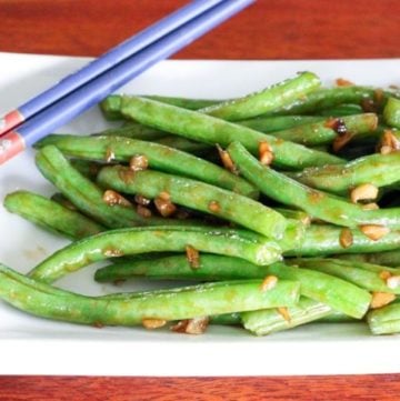 chopsticks on white plate.