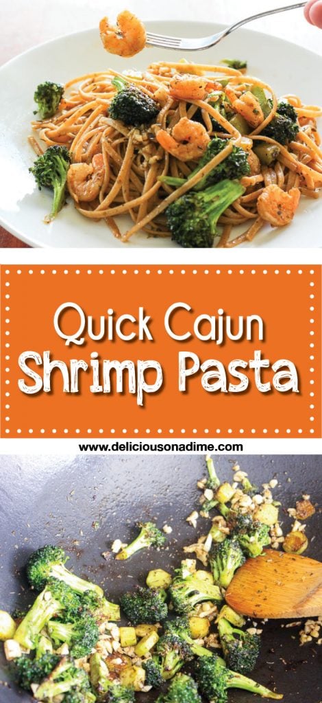 On the table in 20 minutes, this Quick Cajun Shrimp Pasta recipe is incredibly fast and deliciously spicy. Precooked shrimp make this meal a breeze to whip up, and broccoli adds a healthy crunch.