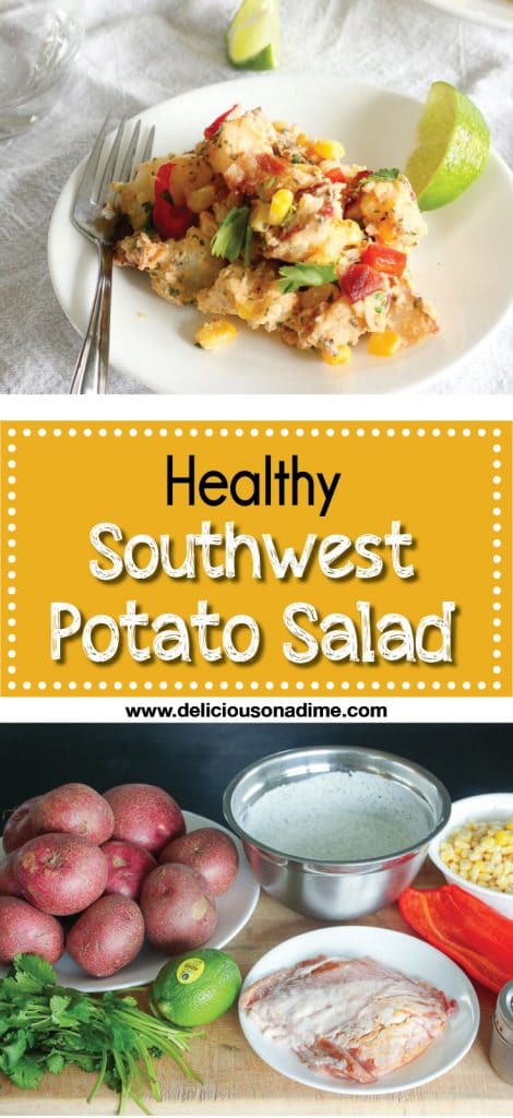 This Healthy Southwest Potato Salad is the perfect summer recipe for barbecue and party season. It's a crowd-pleaser, is easy to whip up and can be made ahead of time. What more could we ask for during these lazy, crazy days of summer?