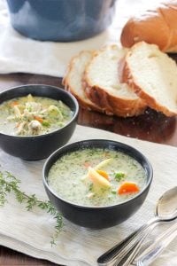 This Creamy Chicken Soup With Egg Noodles recipe is the chicken soup dreams are made of. It's hearty, healthy, both fresh and creamy, and easy to make. Give it a try... it'll be love at first bite.