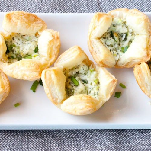 Goat Cheese Puff Pastry Bites - An Easy Appetizer - Delicious On A Dime