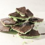 Mint Chocolate Bark - with chocolate chips is easy, cheap and delicious!