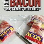 There are so many amazing reasons to stock up on bacon! Bacon in sandwiches, bacon in salads, bacon in soup, bacon on cheeseburgers, bacon with brunch. Do you love bacon? Find out how to save money on groceries and eat more bacon at the same time! 🙂