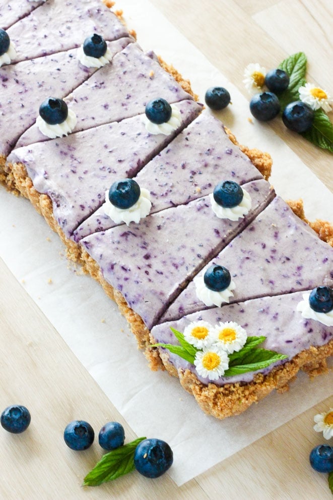 Easy No Bake Blueberry Cheesecake-image