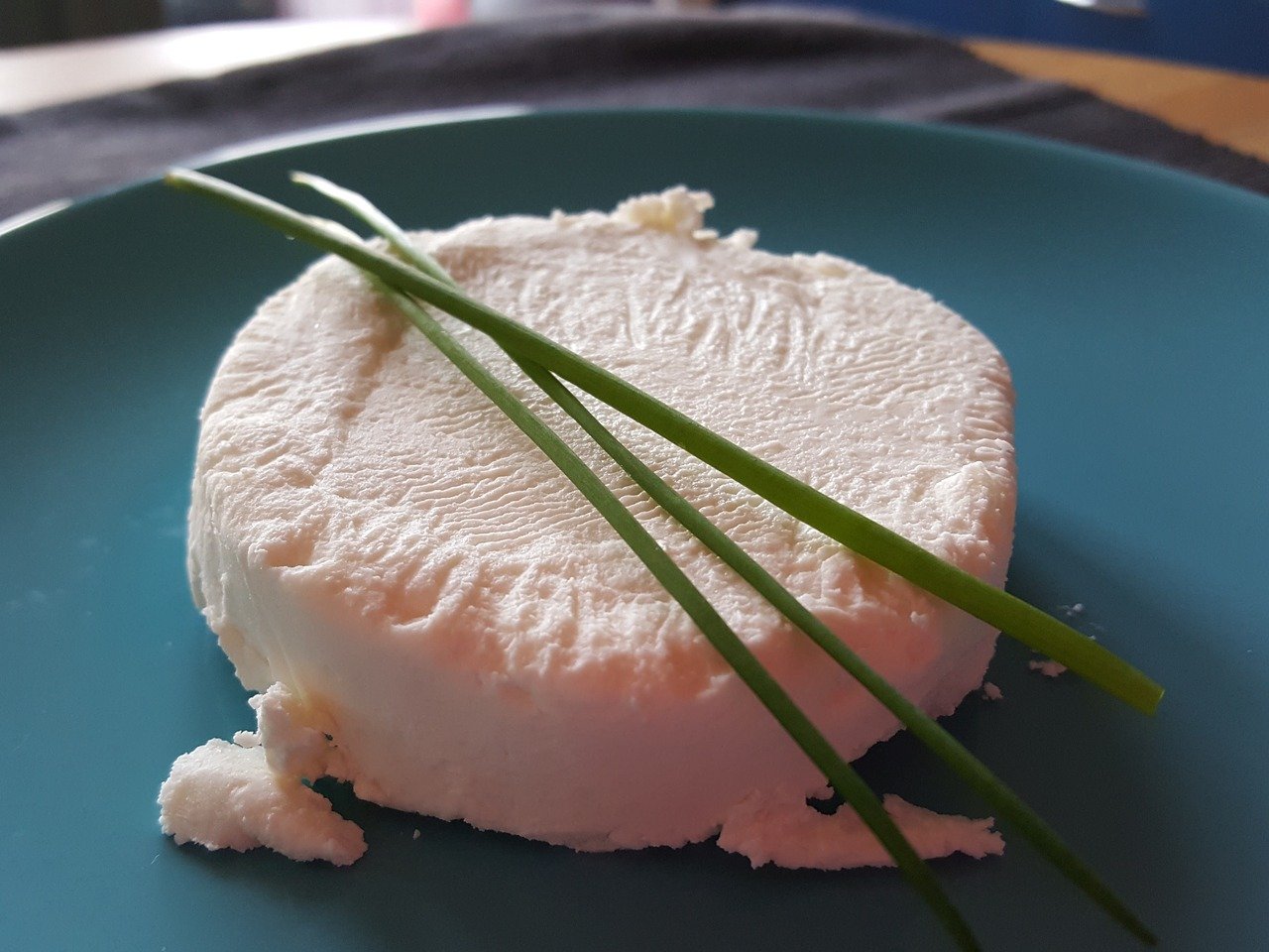 Wheel of goat cheese